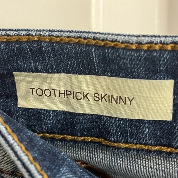 Kut from the Kloth Classic Blue Women's Toothpick Skinny Jeans Size 4 - Picture 3 of 10